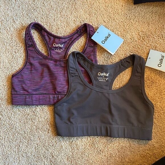 Set of 2, NWT Oalka sports bras, XS - Picture 1 of 7